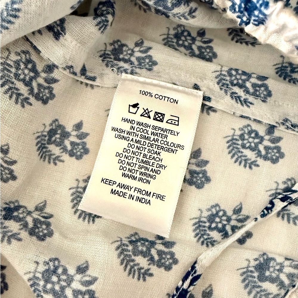 M.A.B.E Derby Bessie Print Pj Bottoms navy blue large - Picture 10 of 14